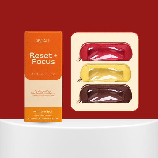 The Plus Gift Set Reset + Focus + Everyday Sachet Pouch